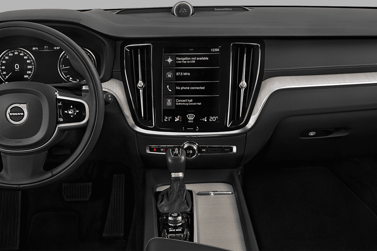 Mittelkonsole eines Volvo V60 Recharge