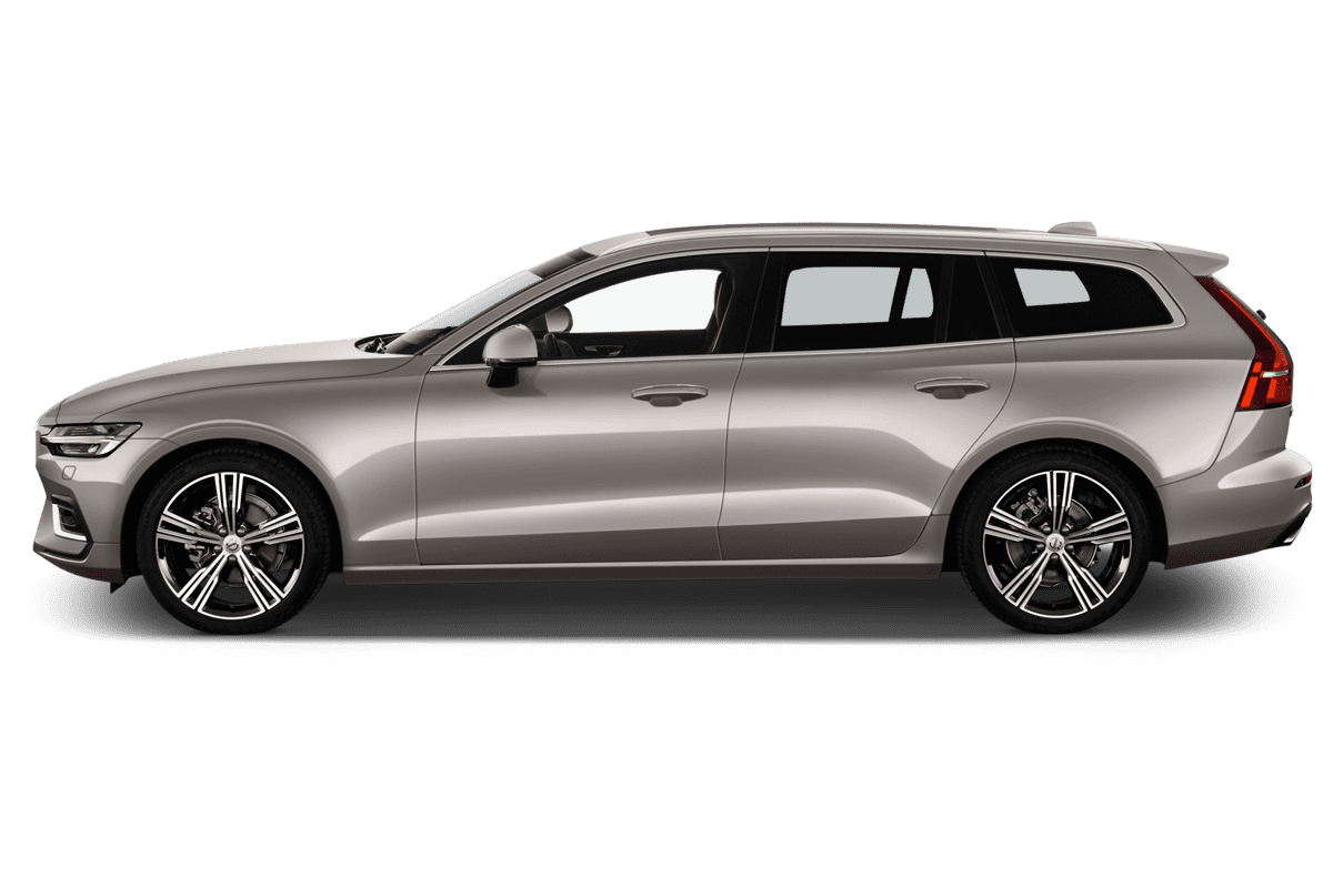 Seitenansicht eines Volvo V60 Recharge