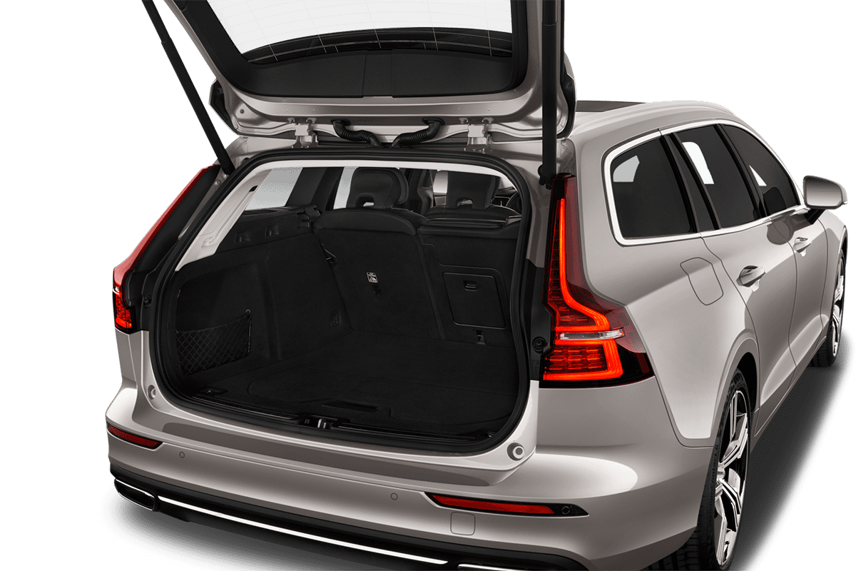 Kofferraum eines Volvo V60 Recharge