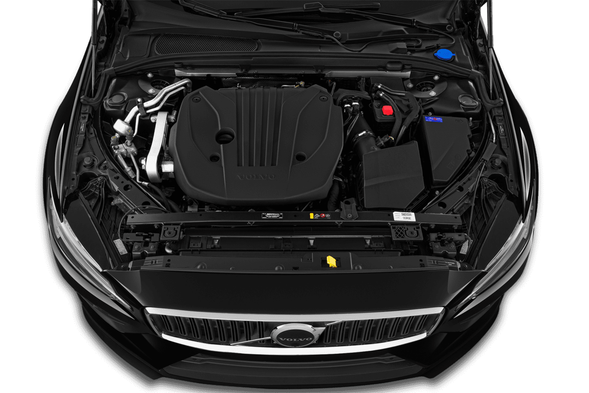 Motorraum eines Volvo V60