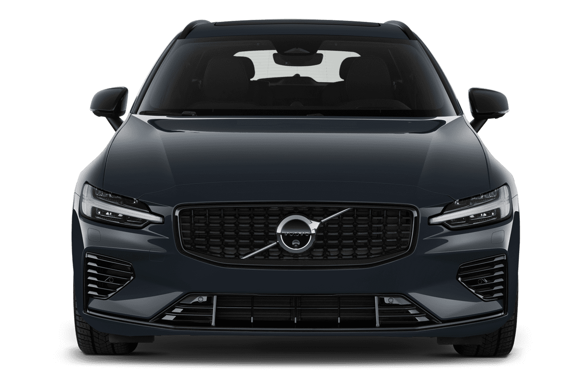 Frontansicht eines Volvo V60 Plug-in-Hybrid, freigestellt