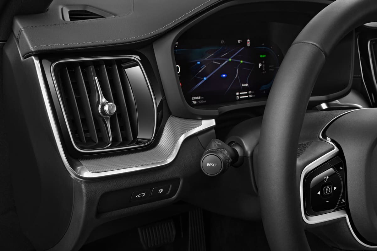 Lüftung eines Volvo V60 Plug-in-Hybrid (KI-generiert)