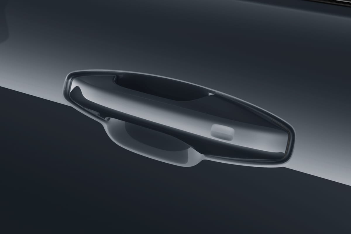 Türgriff eines Volvo V60 Plug-in-Hybrid (KI-generiert)