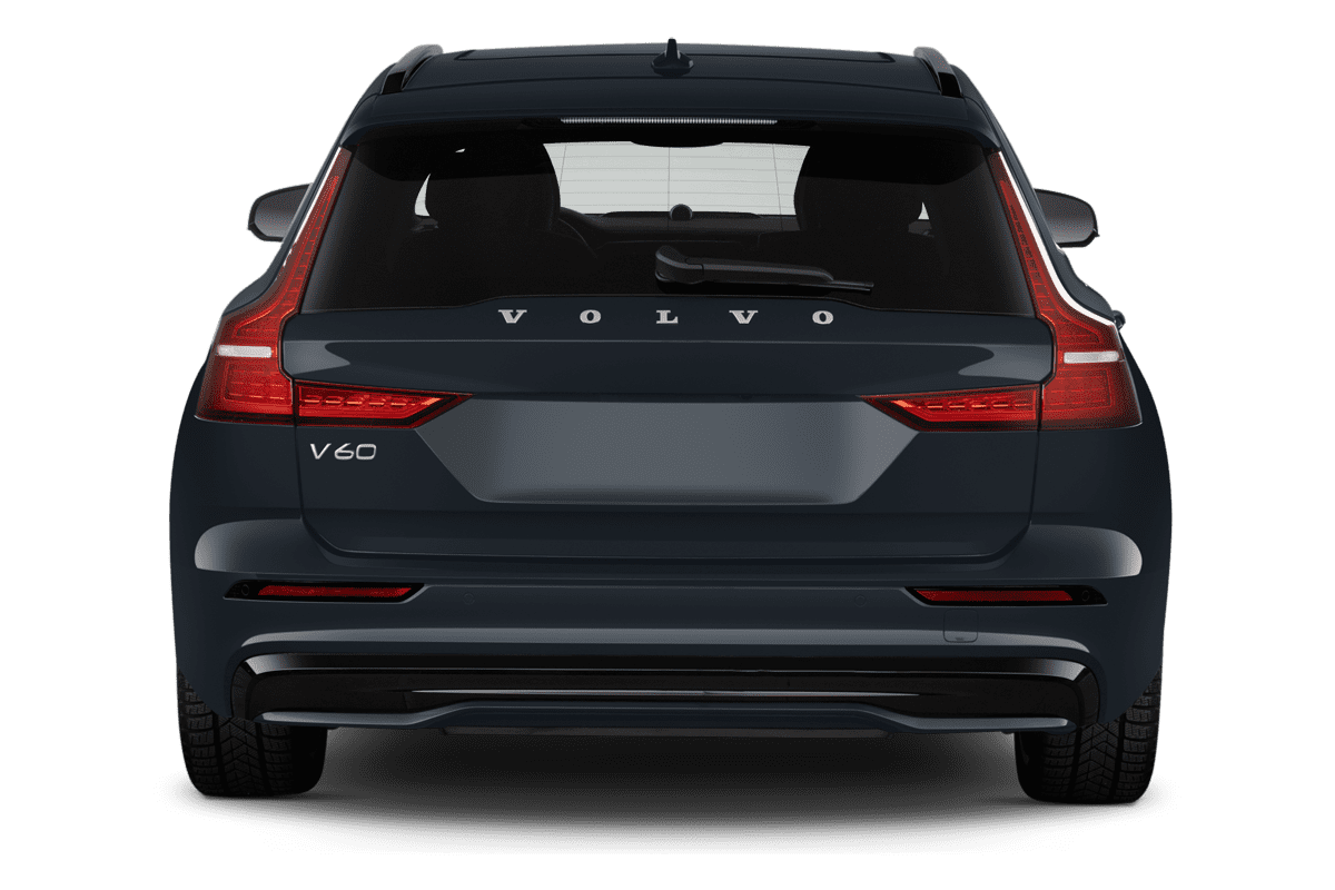 Heckansicht eines Volvo V60 Plug-in-Hybrid (KI-generiert)