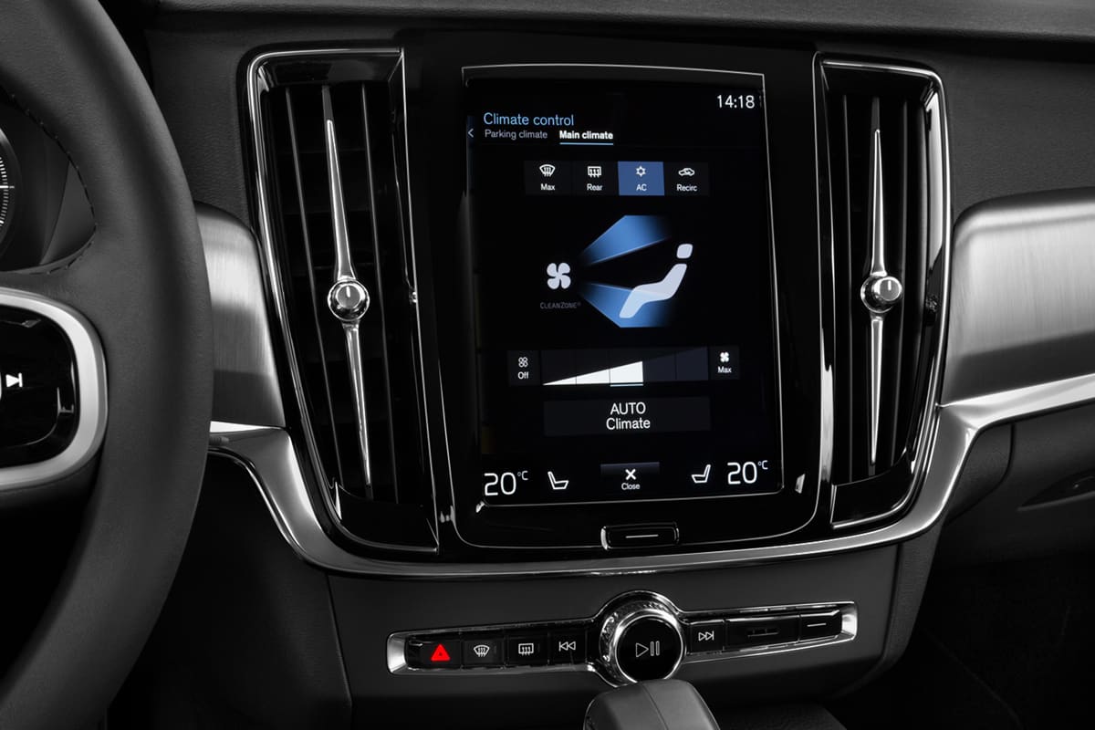 Klimasteuerung eines Volvo V90
