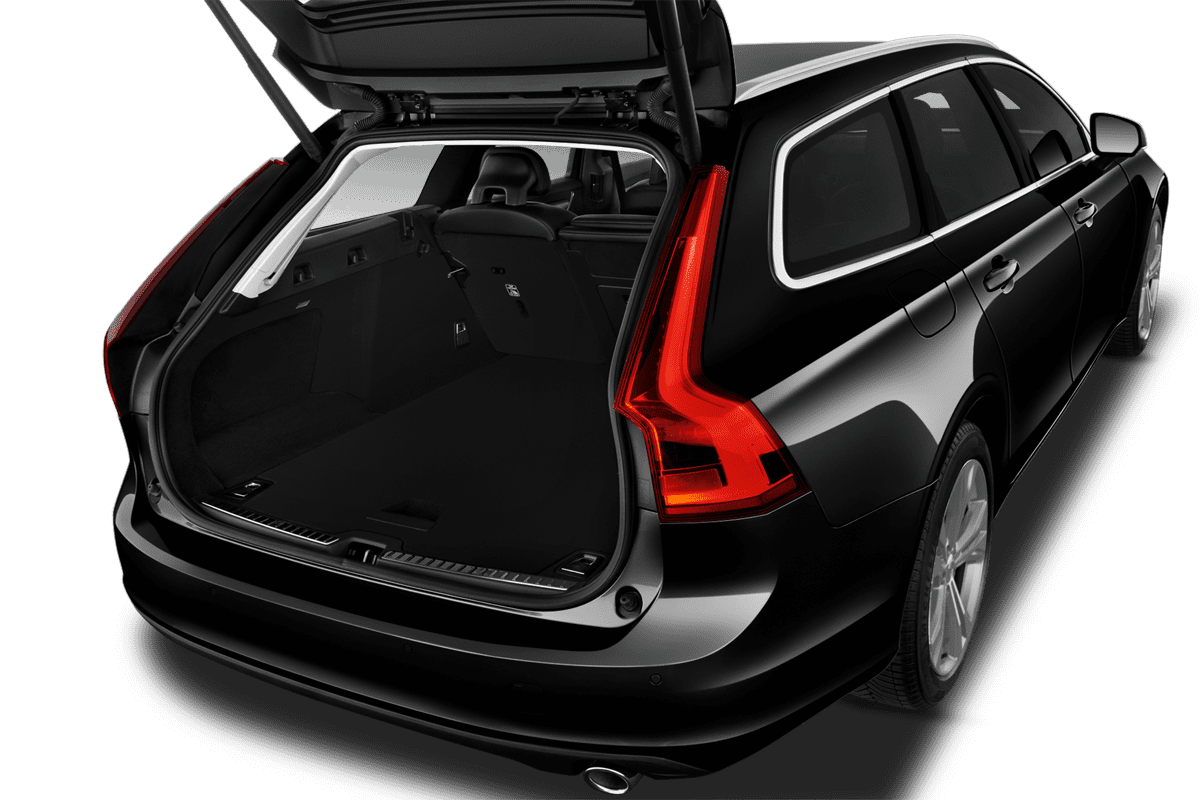 Kofferraum eines Volvo V90