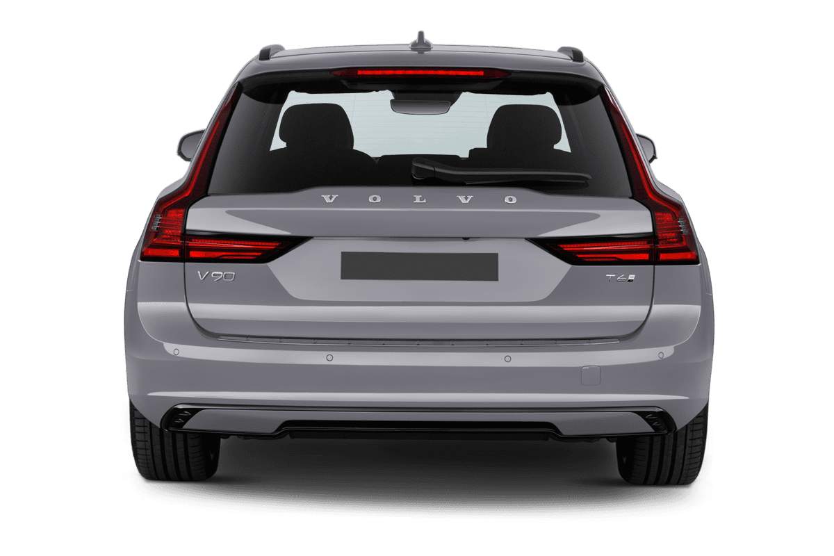 Heckansicht eines Volvo V90 Plug-in-Hybrid