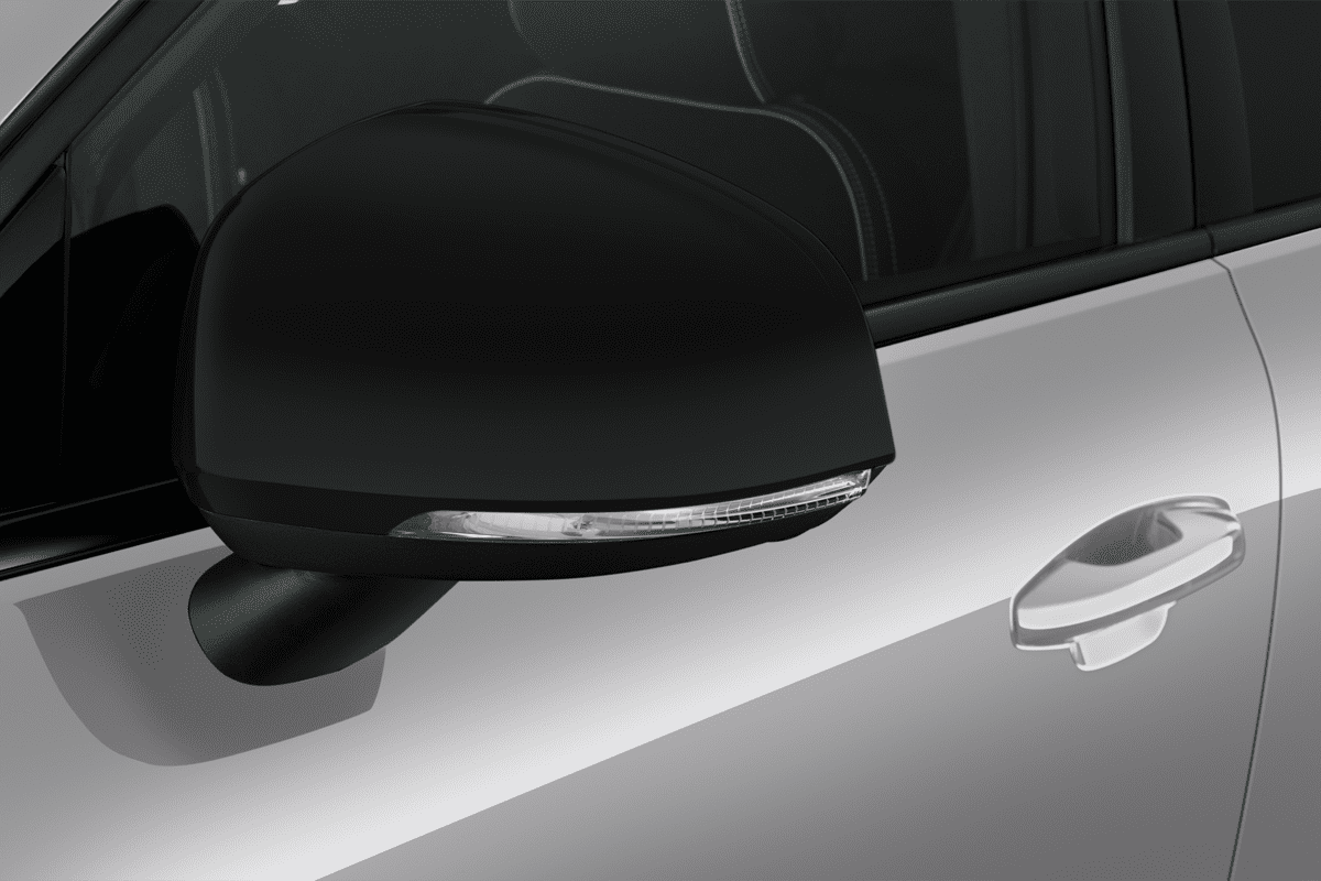 Rückspiegel eines Volvo XC40