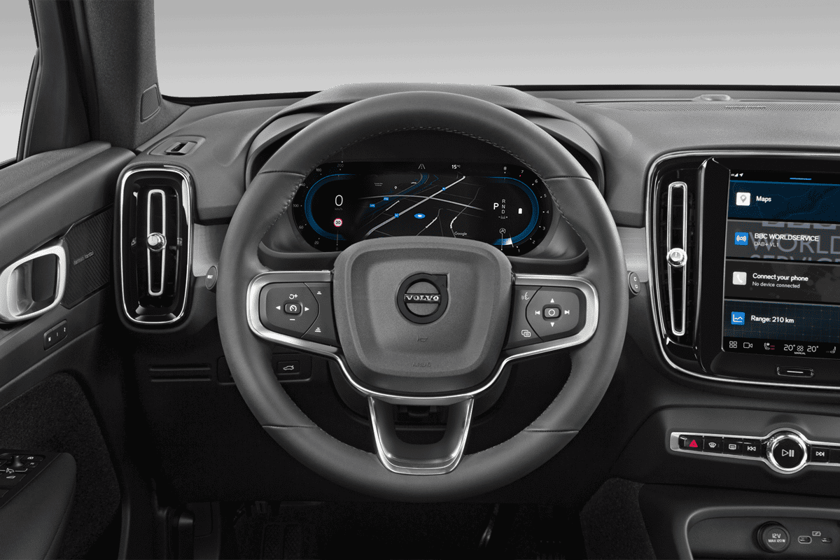 Lenkrad eines Volvo XC40 (KI-generiert)