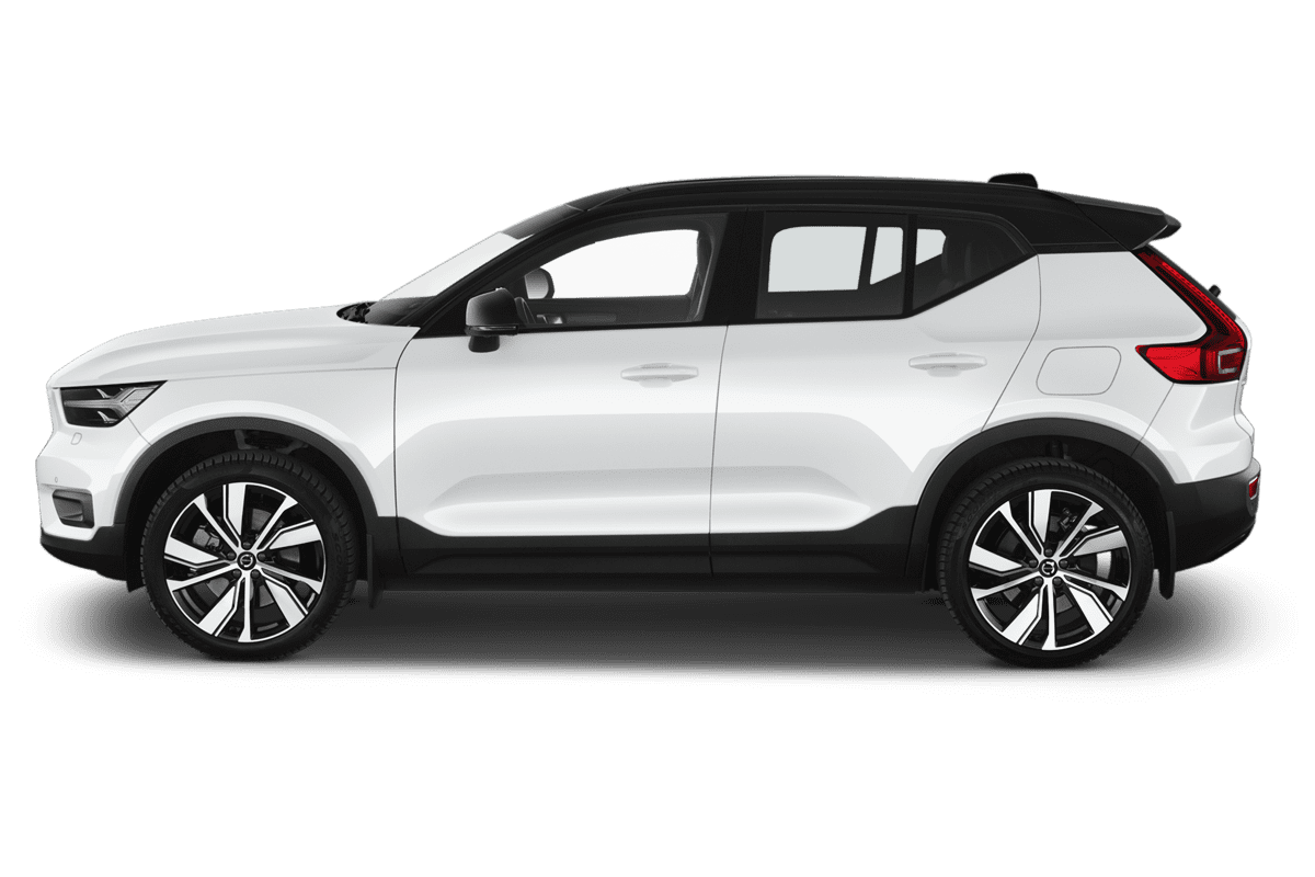 Seitenansicht eines Volvo XC40 Recharge