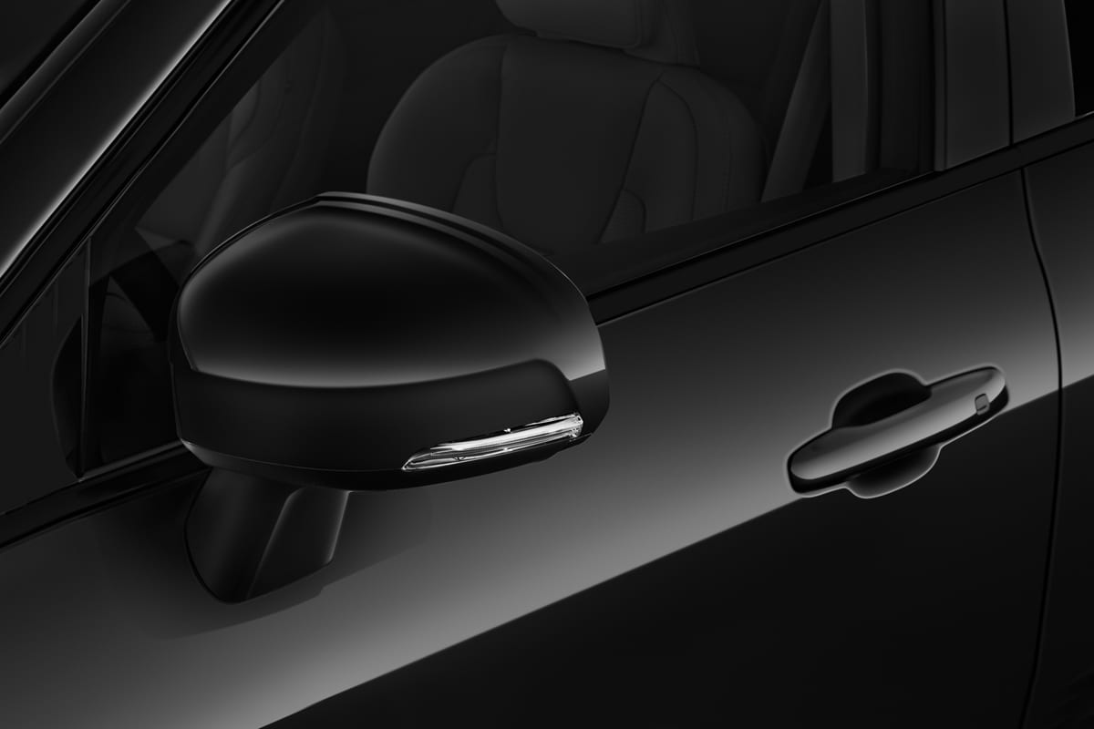Rückspiegel eines Volvo XC60