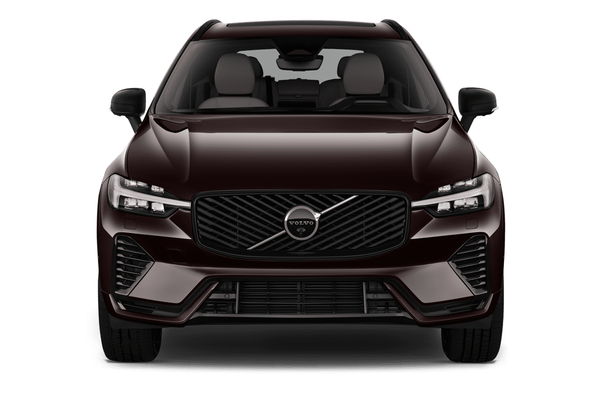 Frontansicht eines Volvo XC60 Plug-in Hybrid , freigestellt