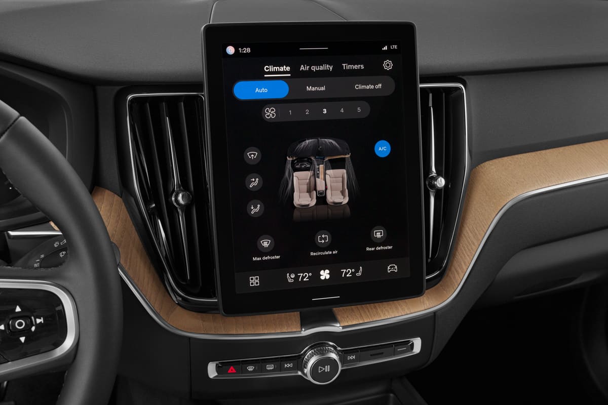 Klimasteuerung eines Volvo XC60 Plug-in Hybrid 