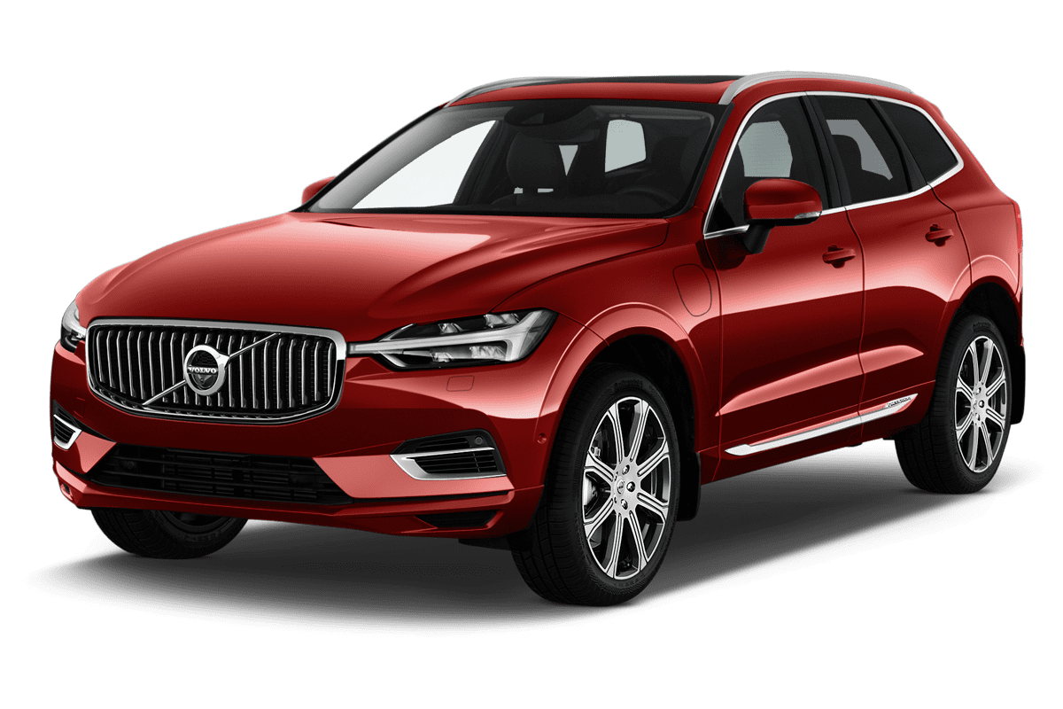 Schräge Frontansicht eines Volvo XC60 Polestar Engineered, freigestellt