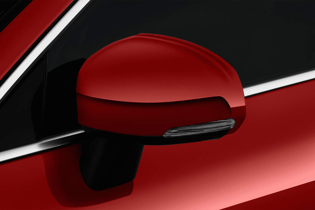 Rückspiegel eines Volvo XC60 Polestar Engineered