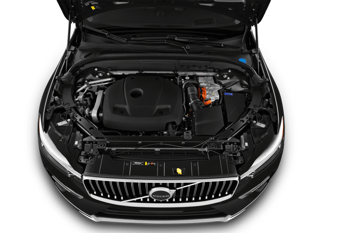 Motorraum eines Volvo XC60 Plug-in Hybrid 