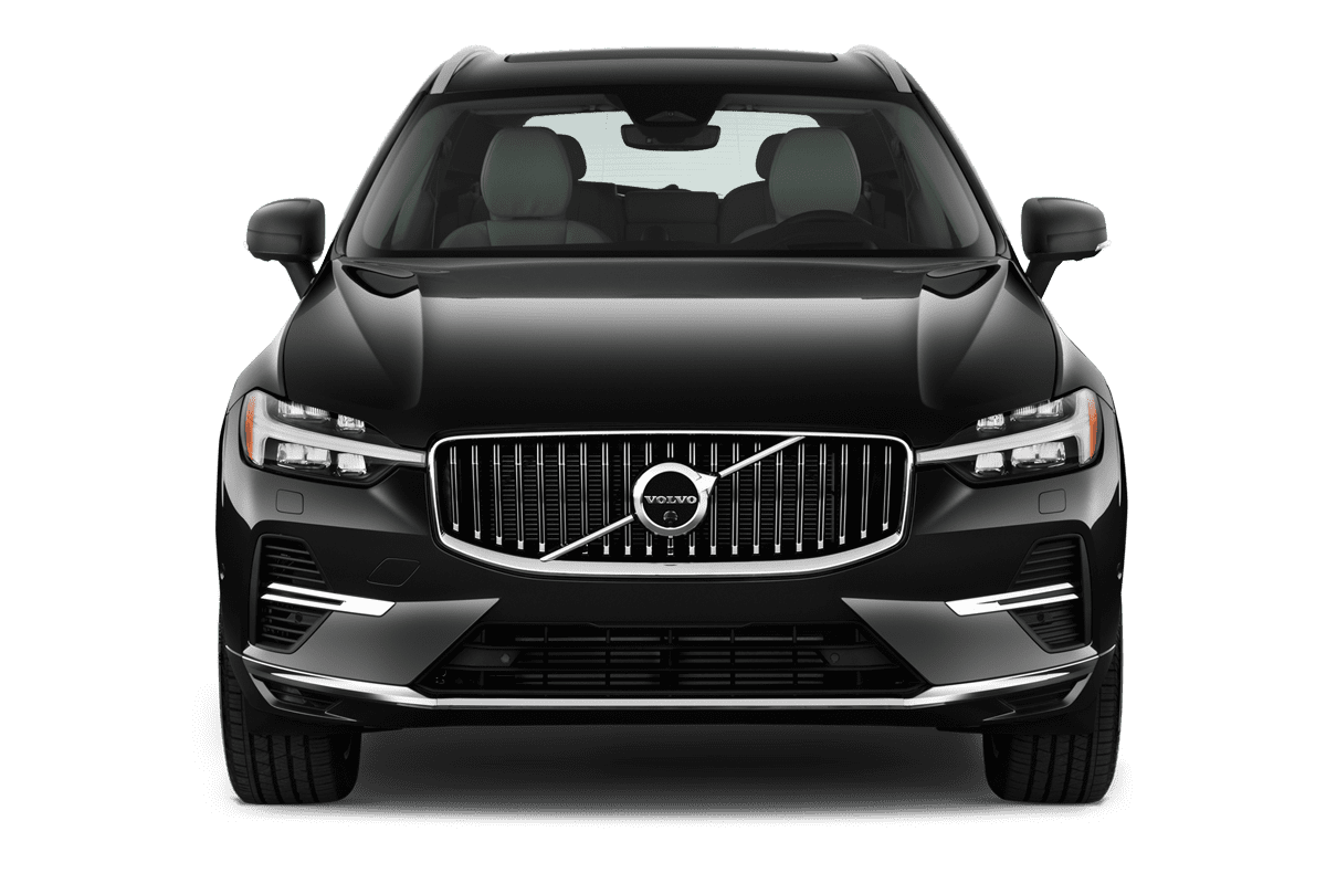 Frontansicht eines Volvo XC60 Plug-in Hybrid , freigestellt