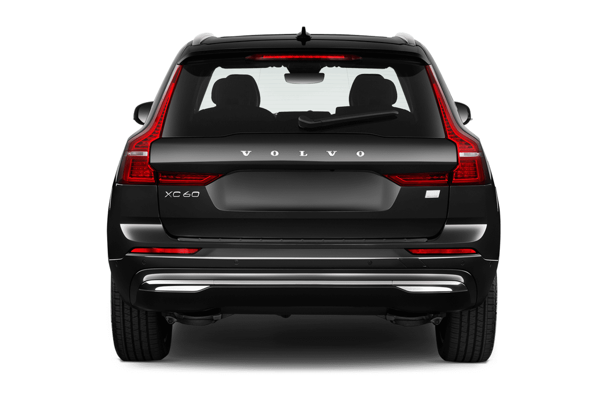 Heckansicht eines Volvo XC60 Plug-in Hybrid 