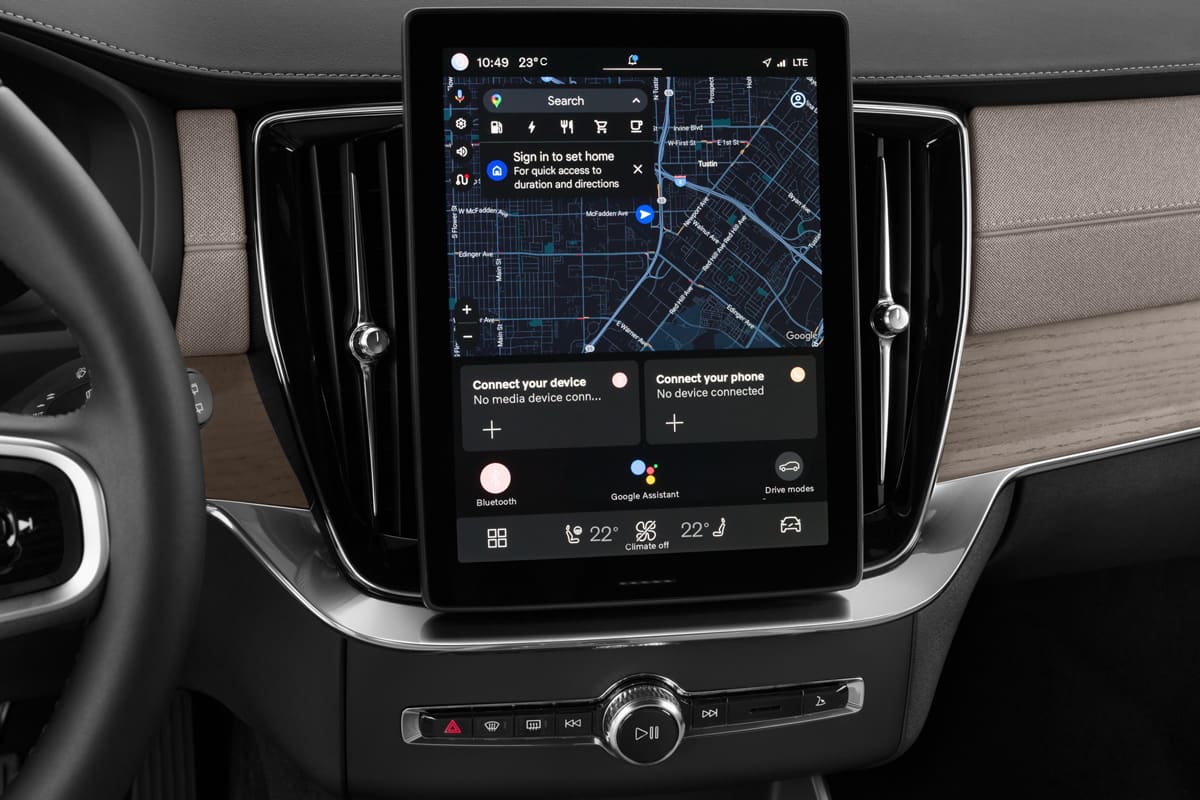 Mittelkonsole eines Volvo XC90