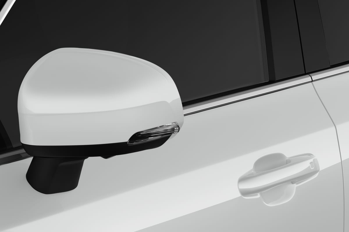 Rückspiegel eines Volvo XC90