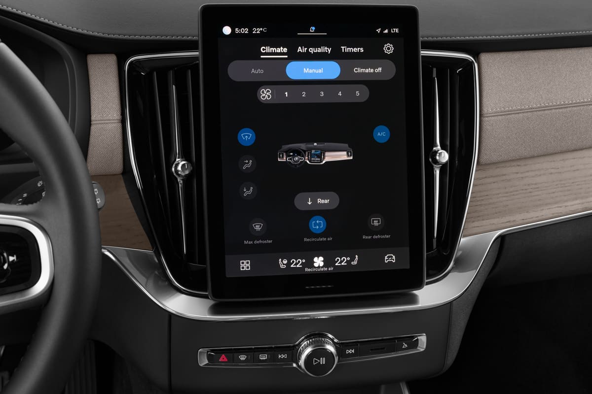 Klimasteuerung eines Volvo XC90