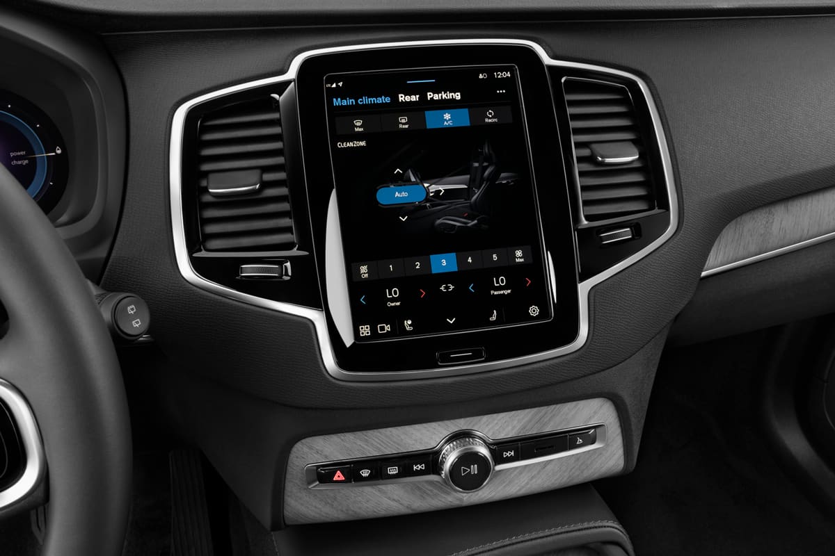 Klimasteuerung eines Volvo XC90 Plug-in-Hybrid 