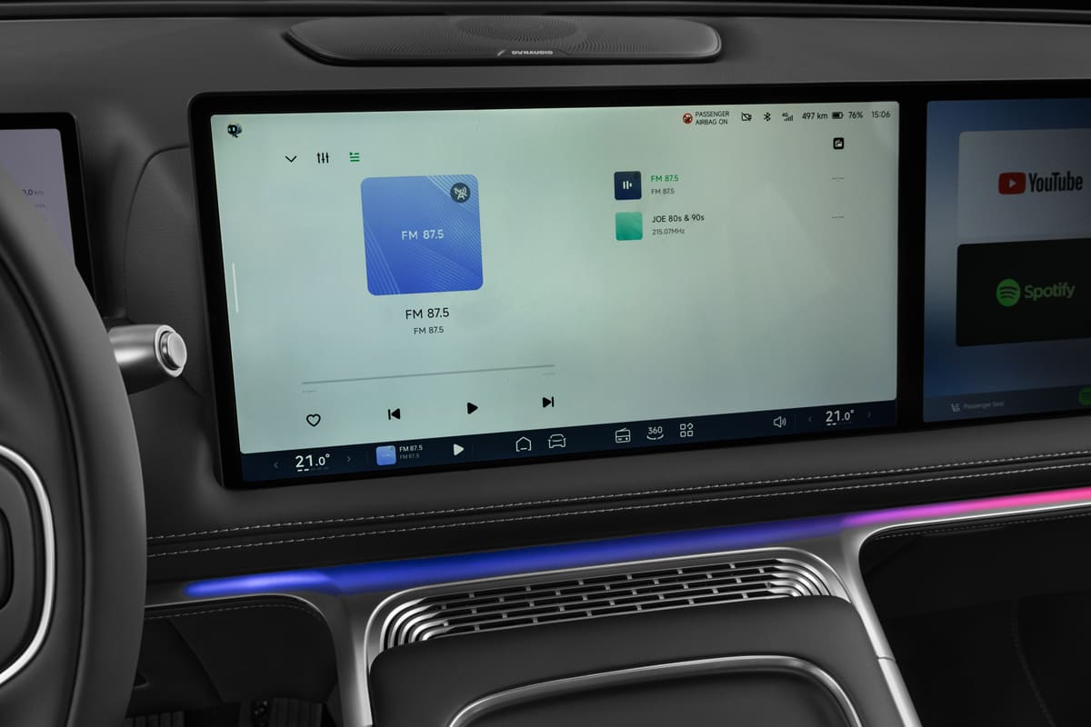 Audiosystem eines Xpeng G9
