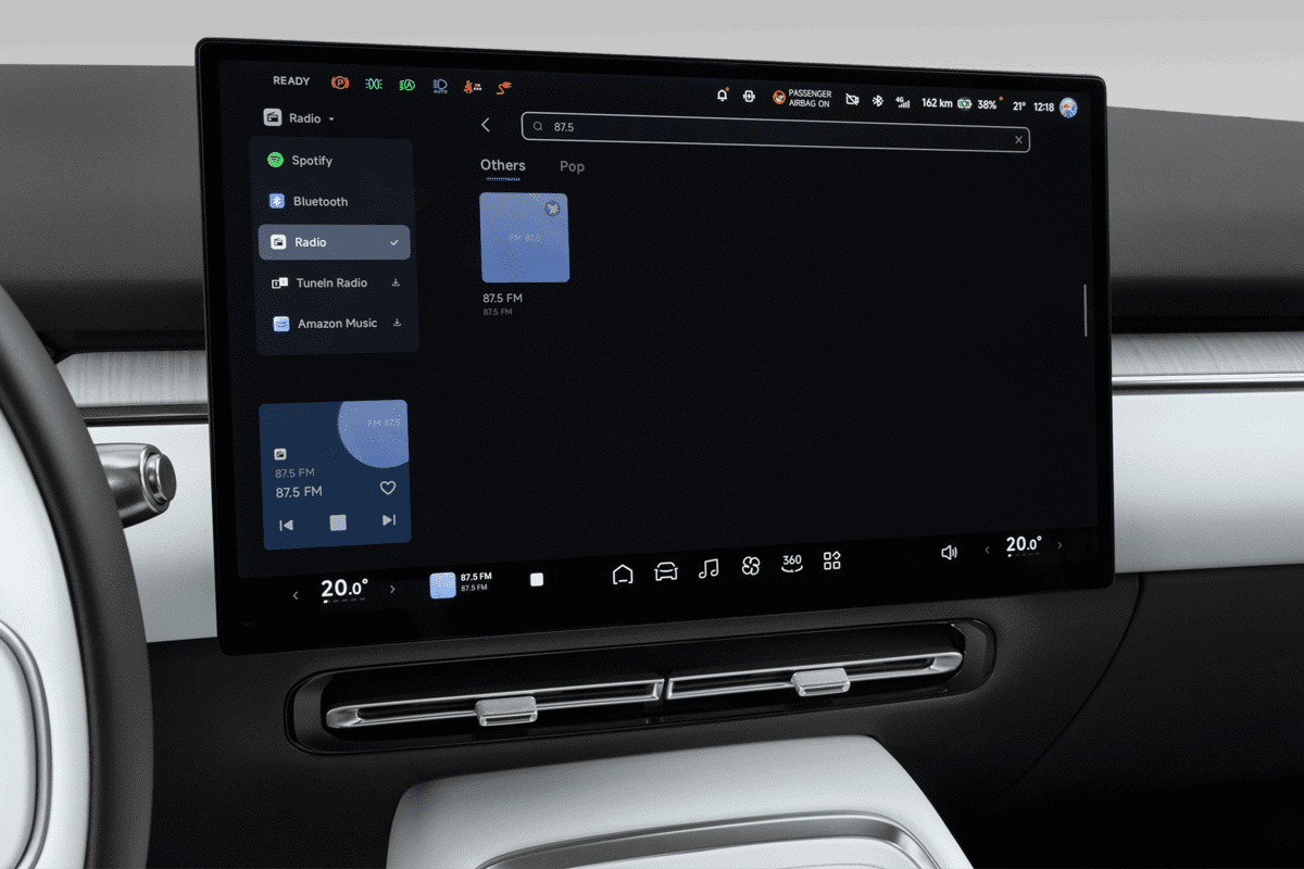 Audiosystem eines Xpeng P7+