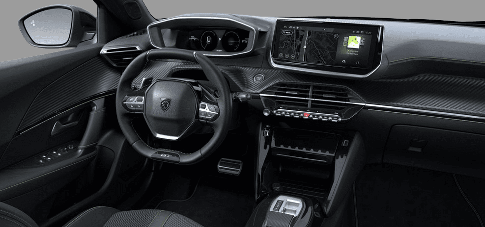 Ansicht des Armaturenbretts eines Peugeot 2008