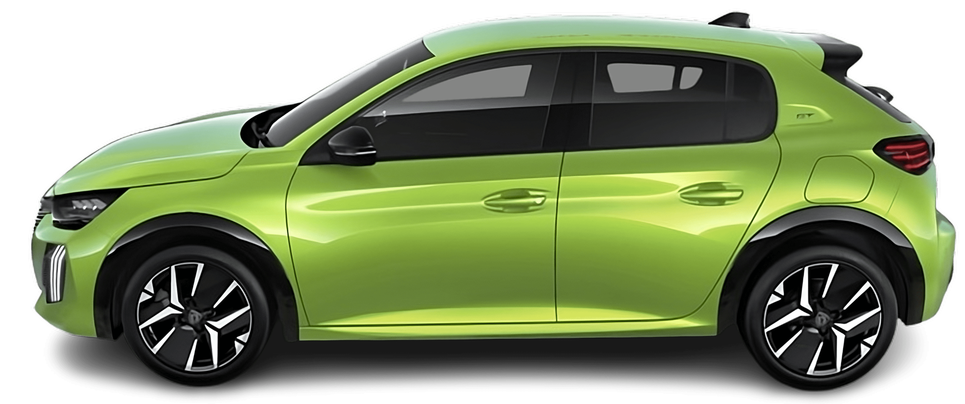 Seitenansicht eines Peugeot 208