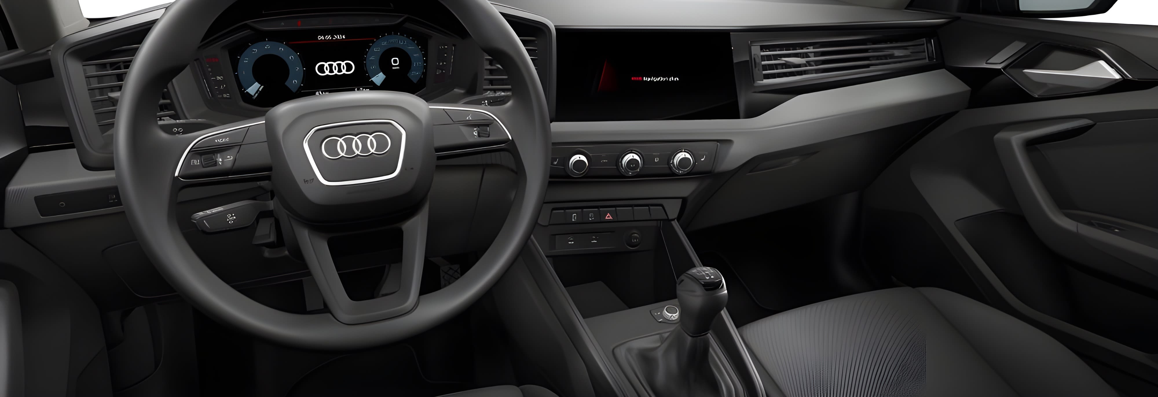 Ansicht des Armaturenbretts eines Audi A1