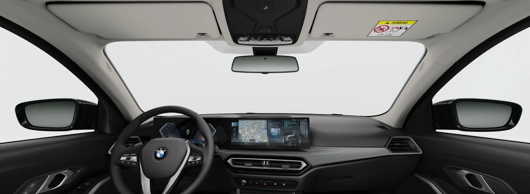 Ansicht des Armaturenbretts eines BMW 3er-Reihe