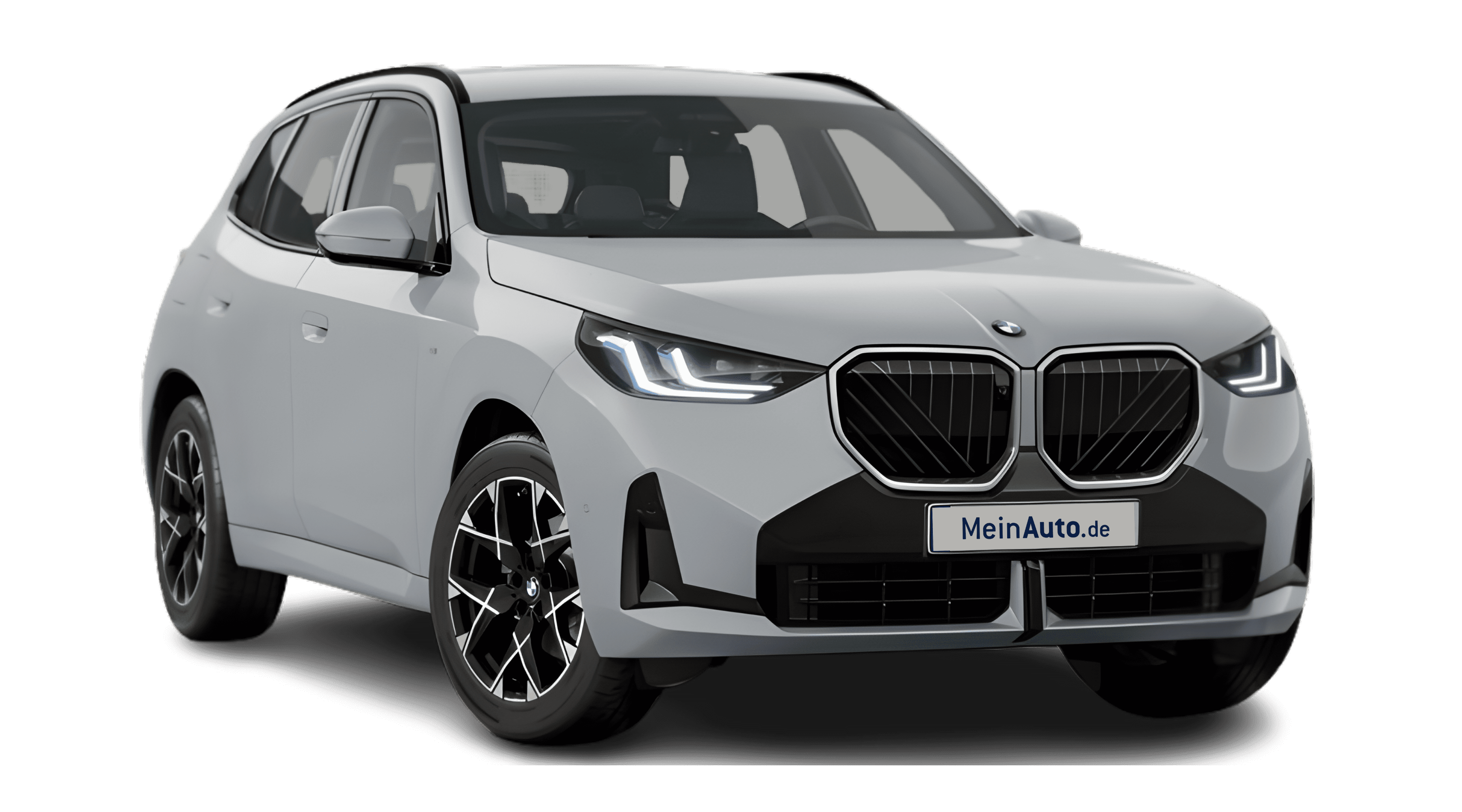 Schräge Frontansicht eines BMW X3, freigestellt