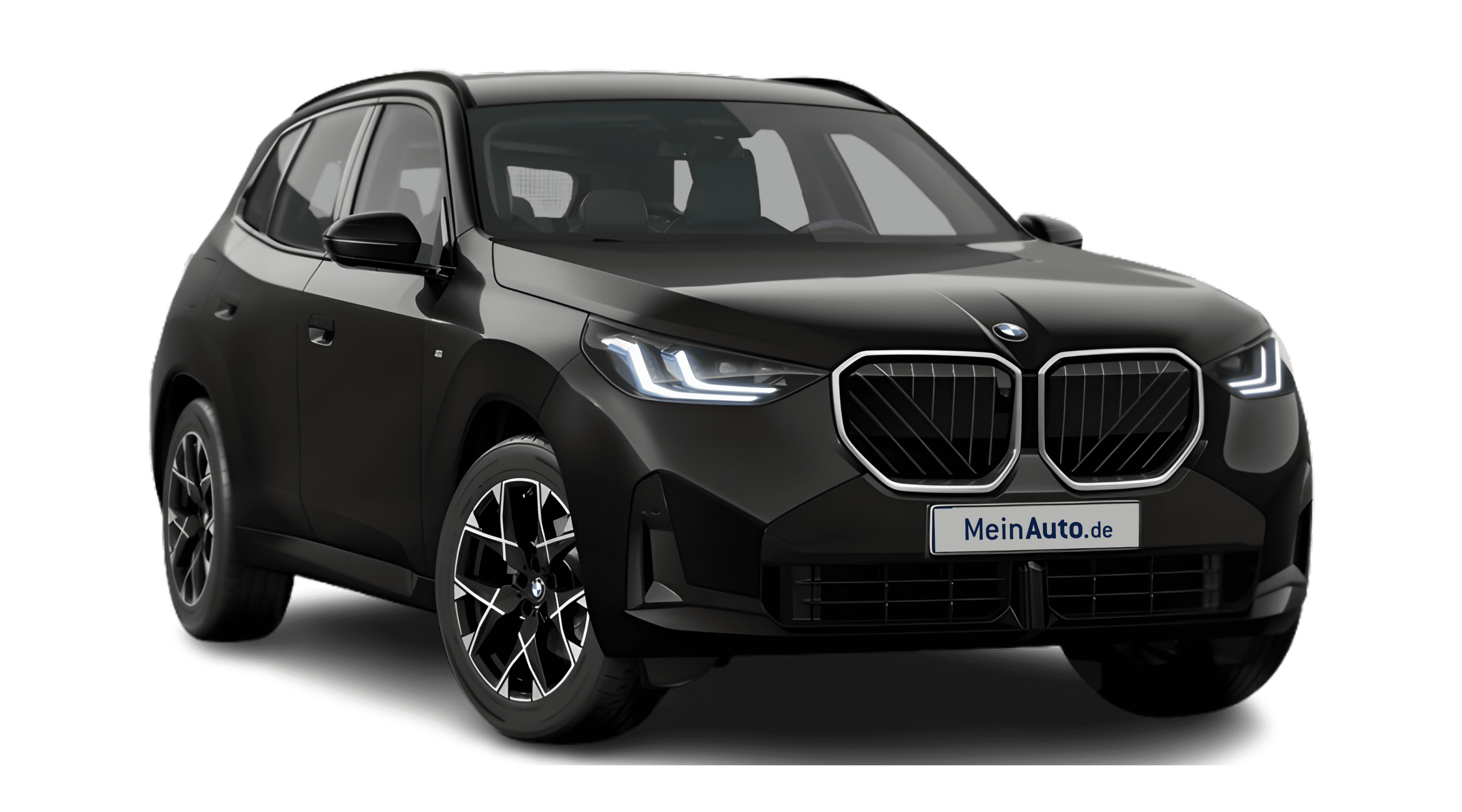 Schräge Frontansicht eines BMW X3, freigestellt