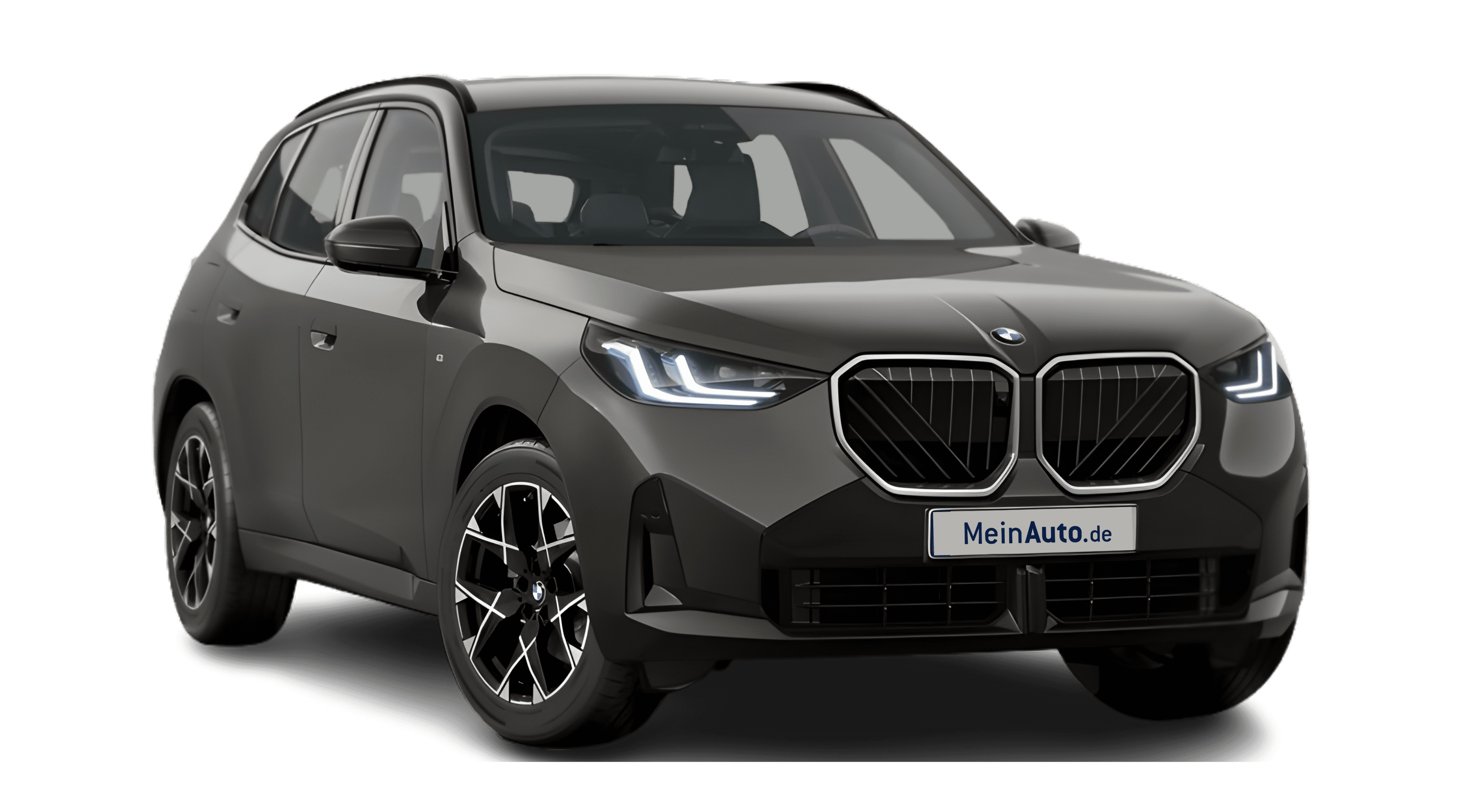 Schräge Frontansicht eines BMW X3, freigestellt