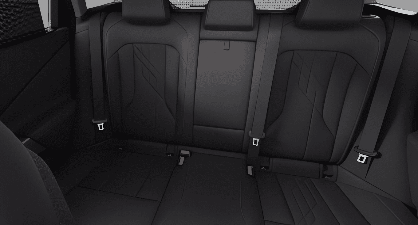 Ansicht der Rücksitze eines BMW X3