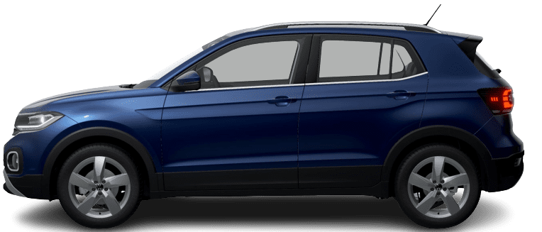 Seitenansicht eines Volkswagen T-Cross