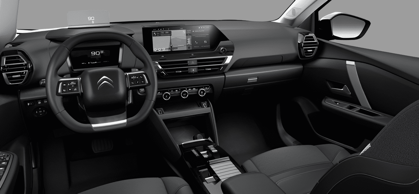Ansicht des Armaturenbretts eines Citroen C4