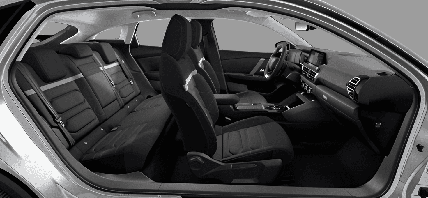 Seitenansicht eines Citroen C4