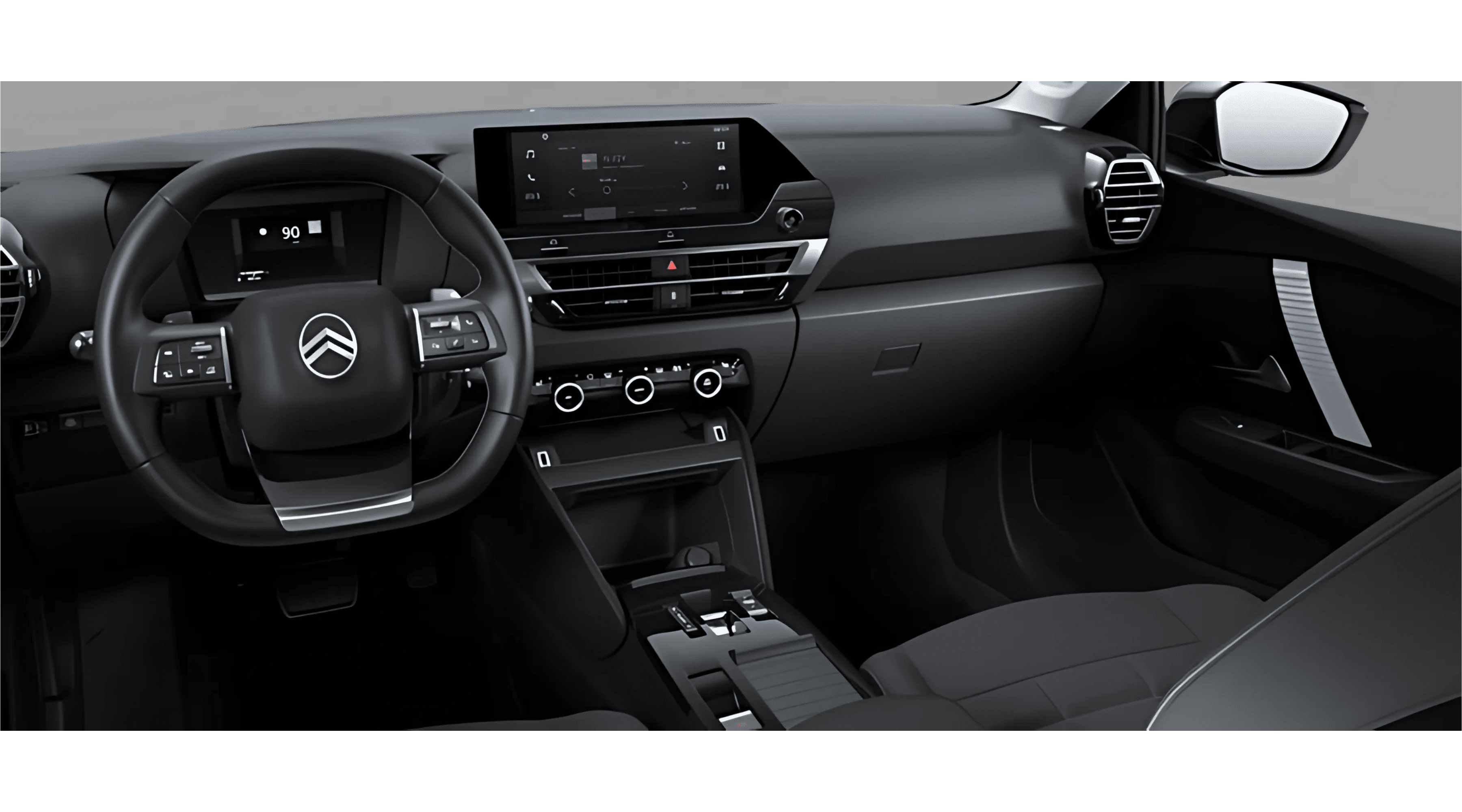Ansicht des Armaturenbretts eines Citroën C4