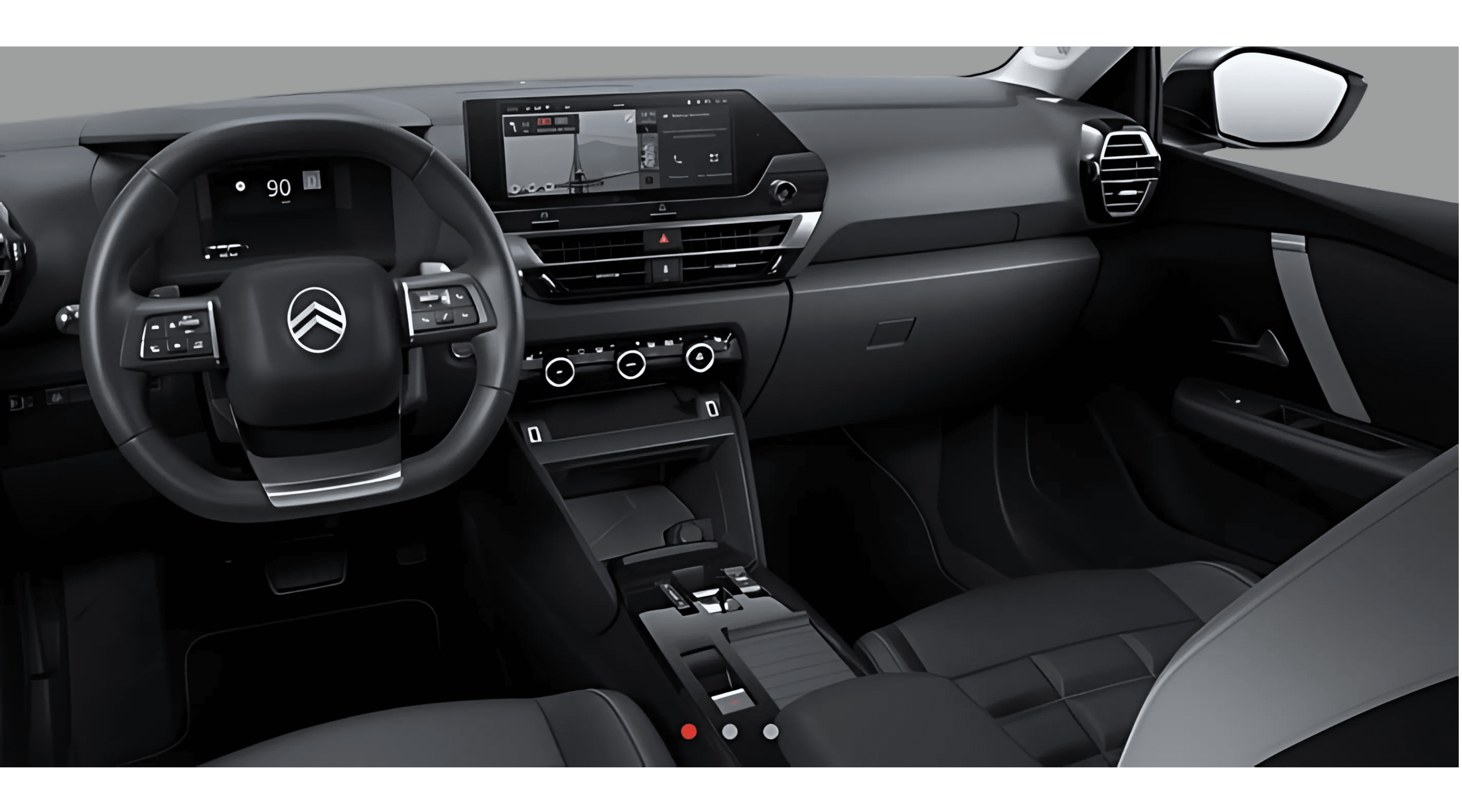 Ansicht des Armaturenbretts eines Citroën C4 X