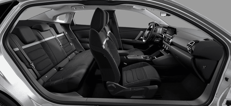 Ansicht der Frontsitze eines Citroën C4 X