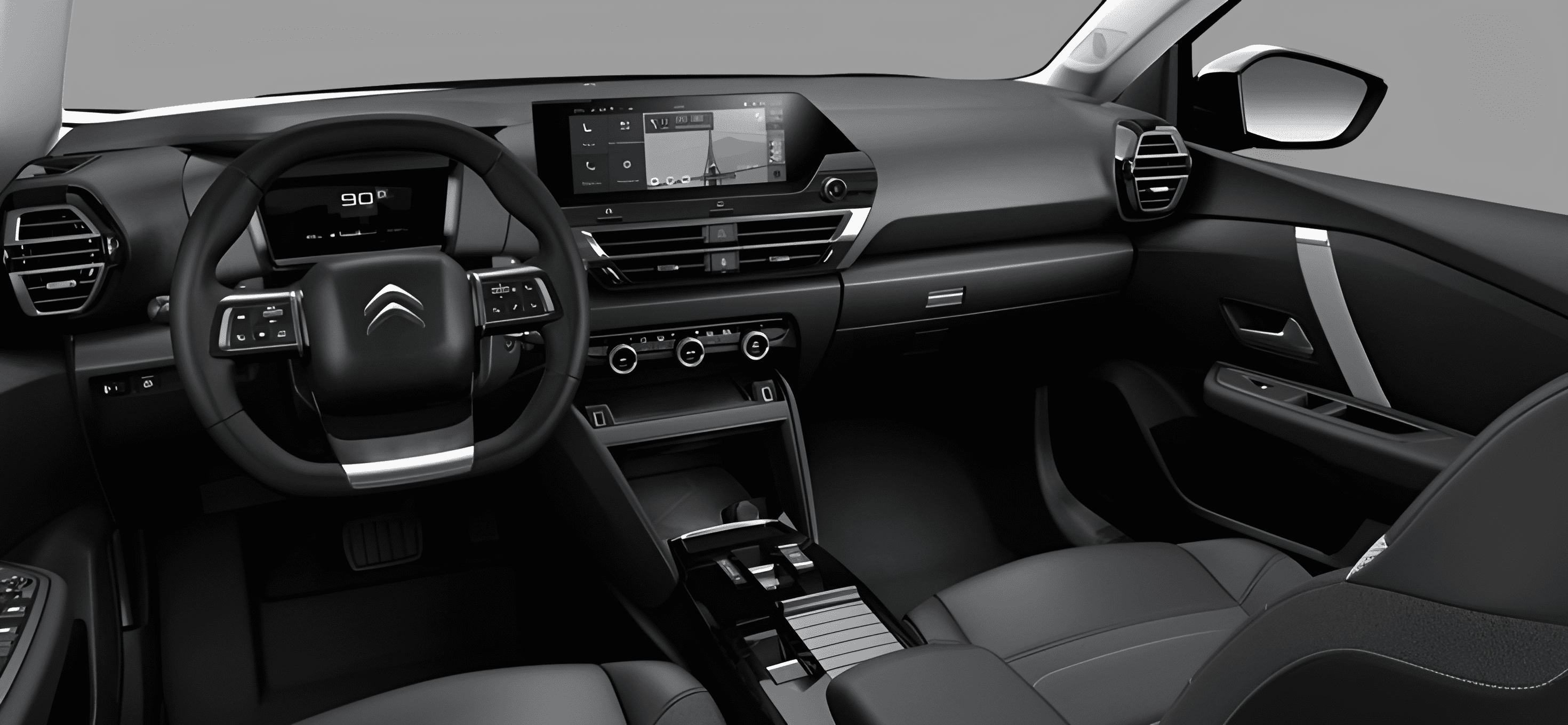 Ansicht des Armaturenbretts eines Citroën C4 X