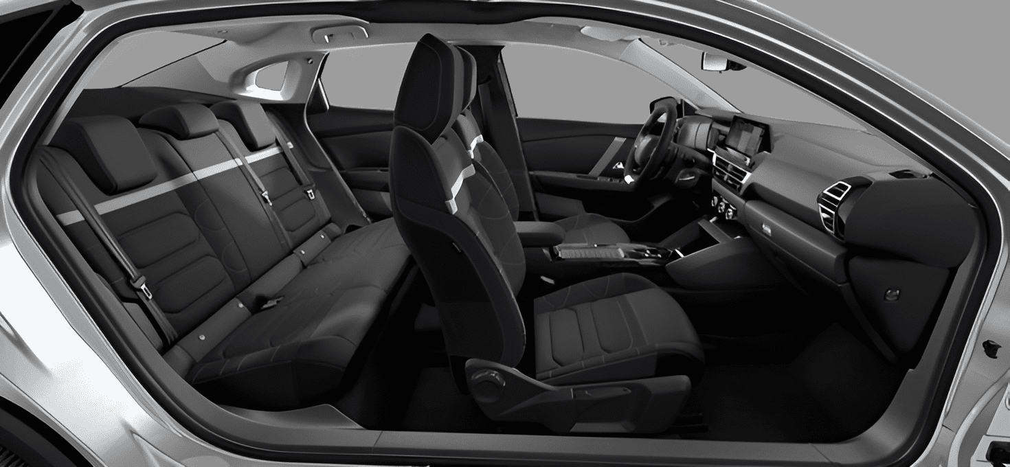 Ansicht der Frontsitze eines Citroën C4 X