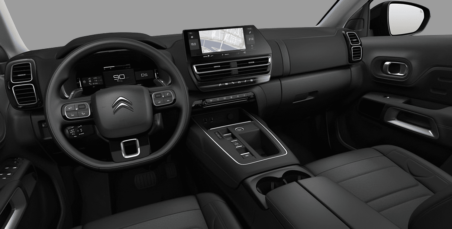Ansicht des Armaturenbretts eines Citroen C5 Aircross