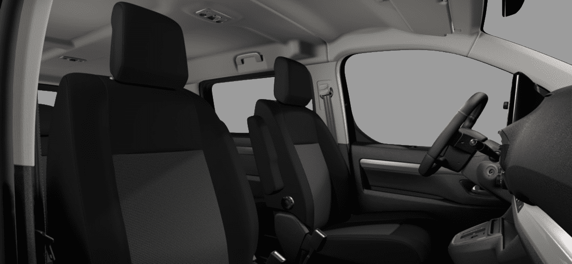 Ansicht der Frontsitze eines Citroen SpaceTourer