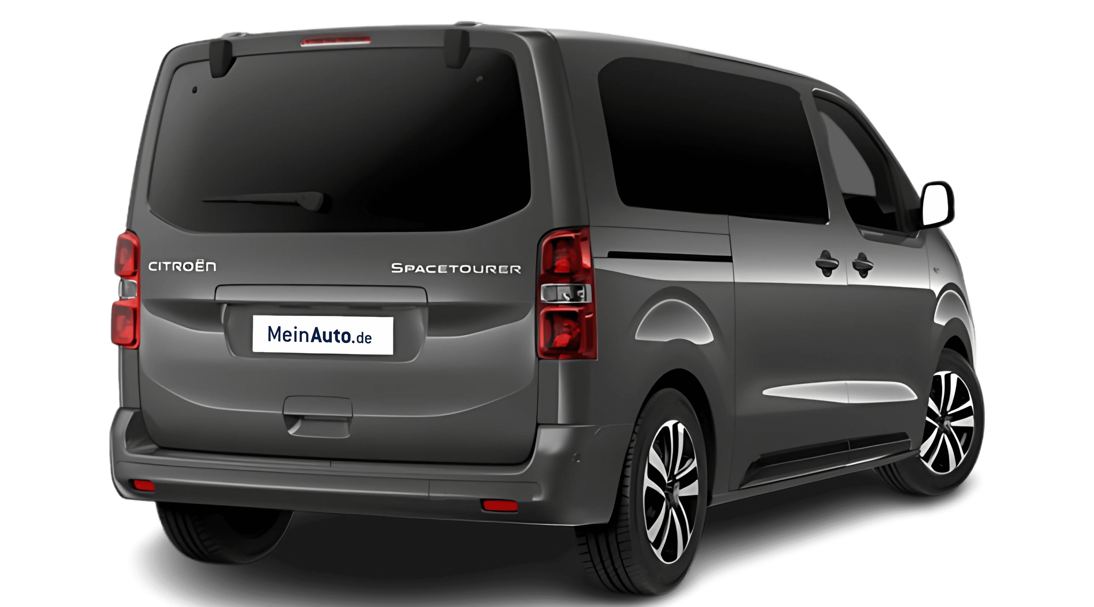 Schräge Heckansicht eines Citroën SpaceTourer, freigestellt