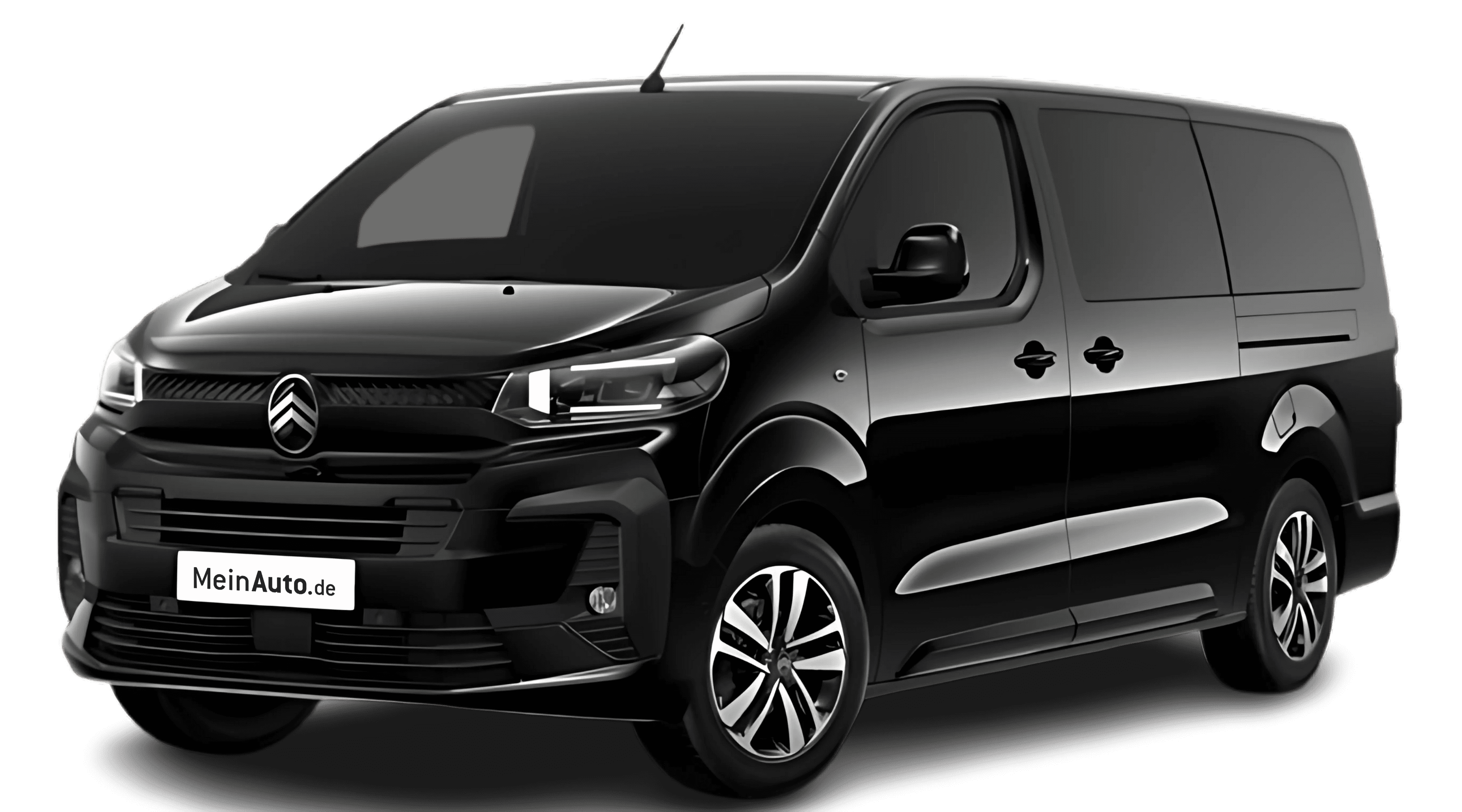 Schräge Frontansicht eines Citroën SpaceTourer, freigestellt