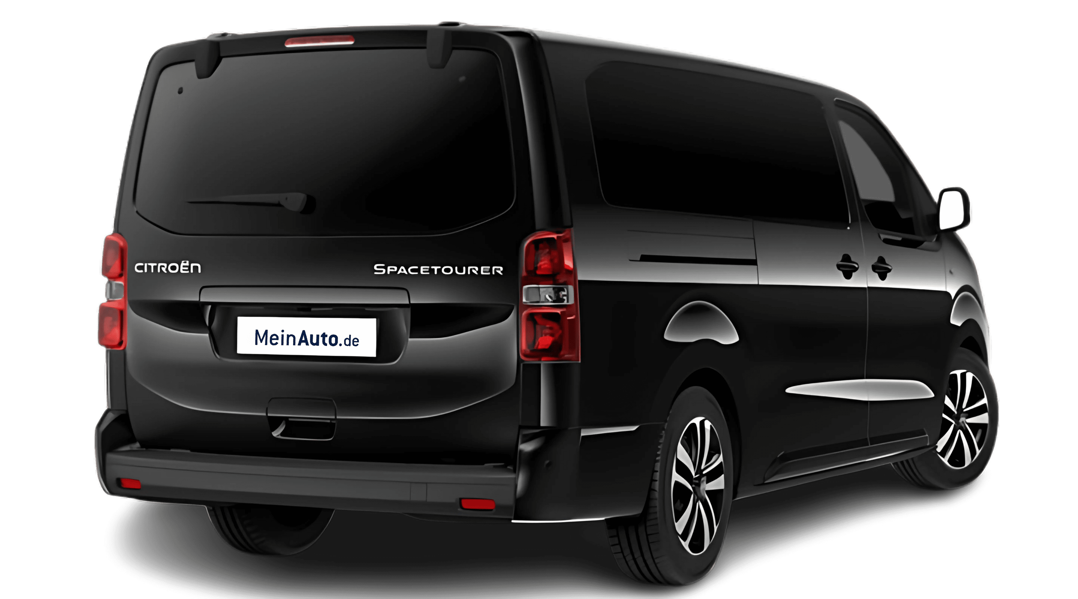 Schräge Heckansicht eines Citroën SpaceTourer, freigestellt