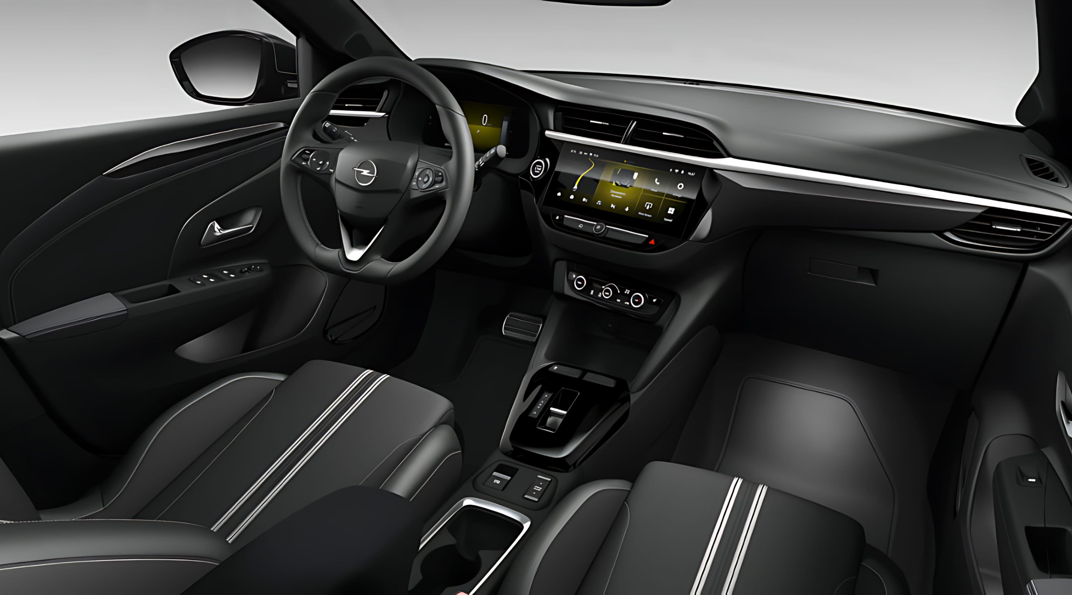 Ansicht des Armaturenbretts eines Opel Corsa